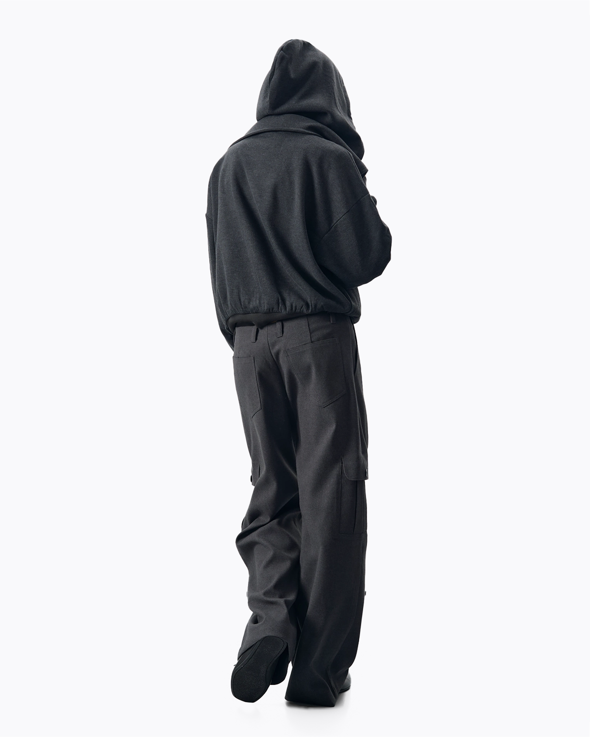 The High-Neck Hooded Pullover