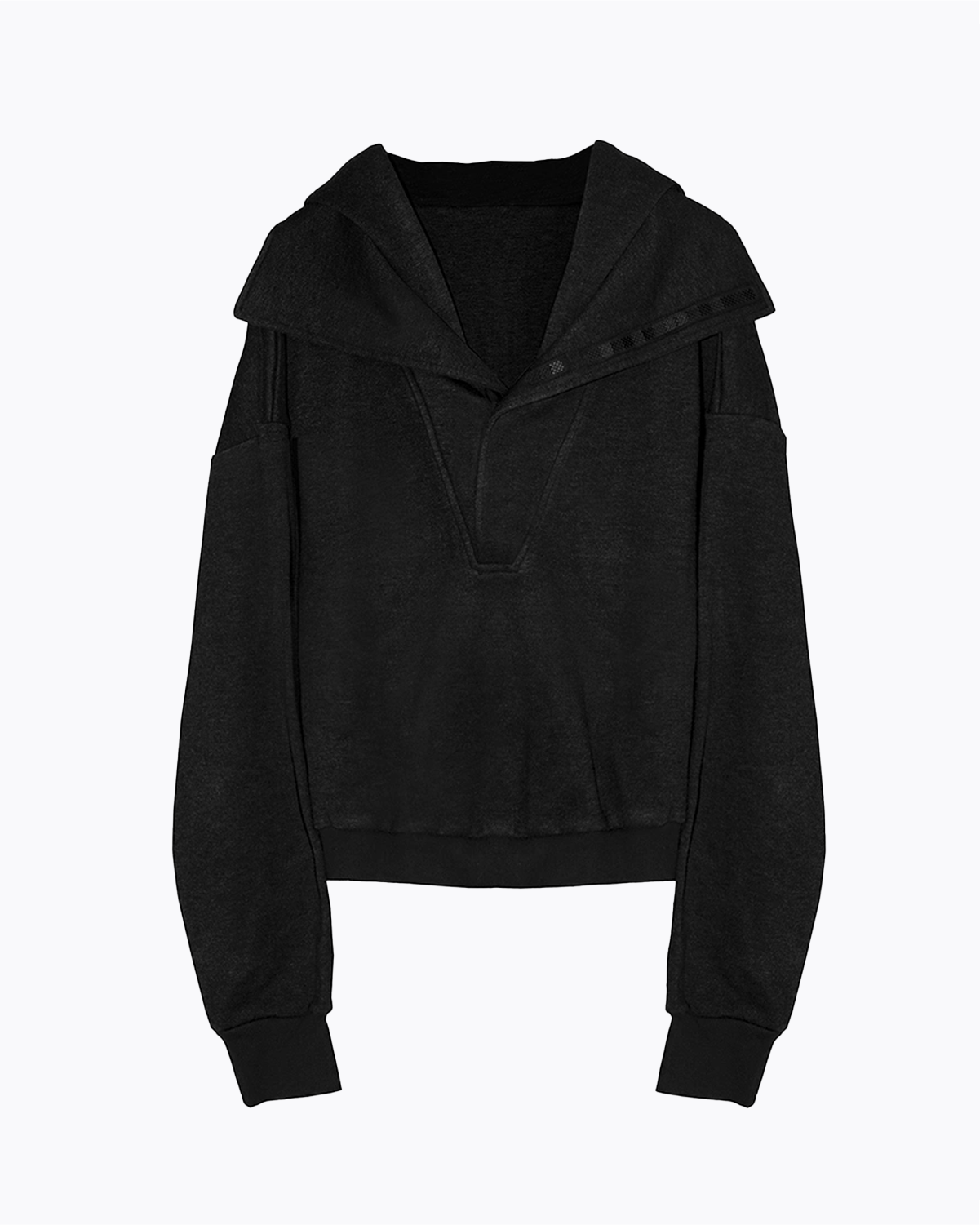 The High-Neck Hooded Pullover